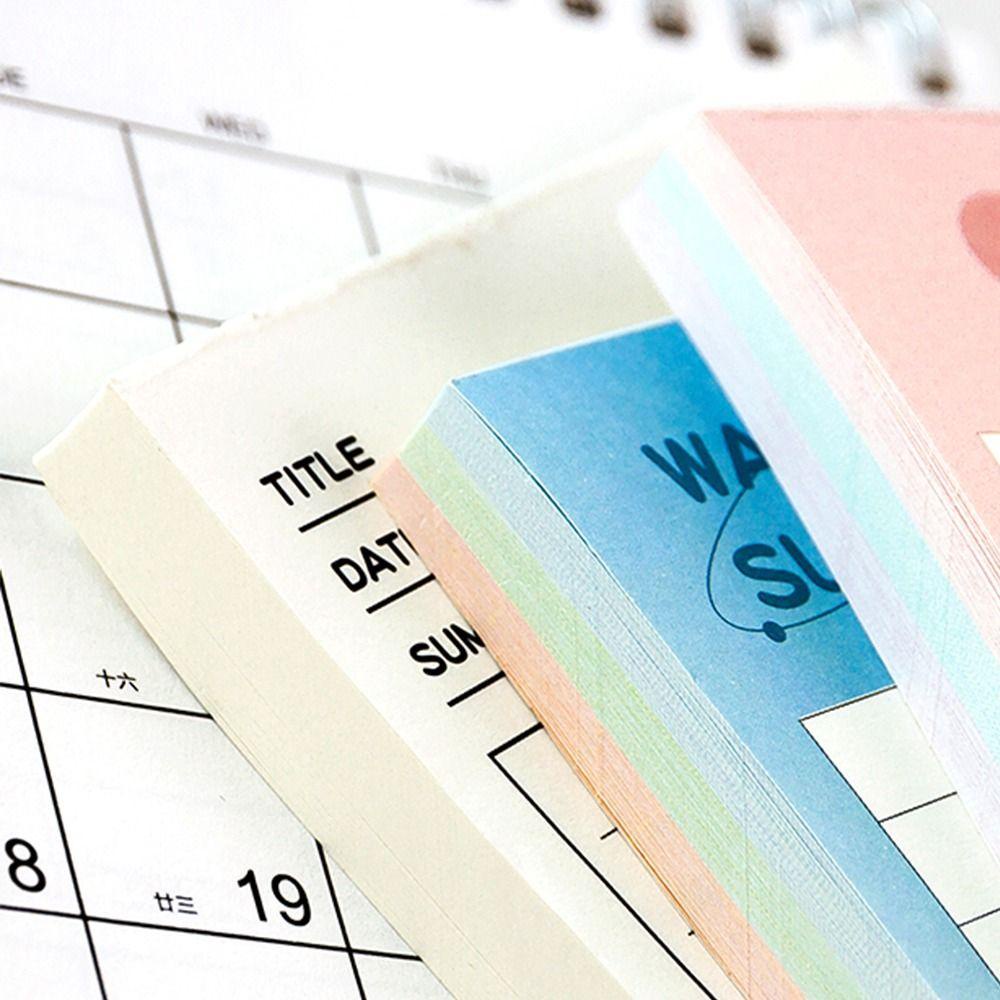 Set 90 Tờ Giấy Ghi Chú Dày Dặn Có Thể Xé Tiện Dụng Cho Trường Học / Văn Phòng