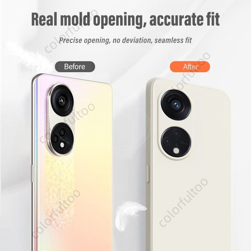 Ốp Điện Thoại Silicon Dẻo Vuông Chống Sốc Oppo Reno 8T 5G Reno8 T 5G 8T 8Z 8 Pro Plus 8Pro + Reno8 Reno8T 4G 5G