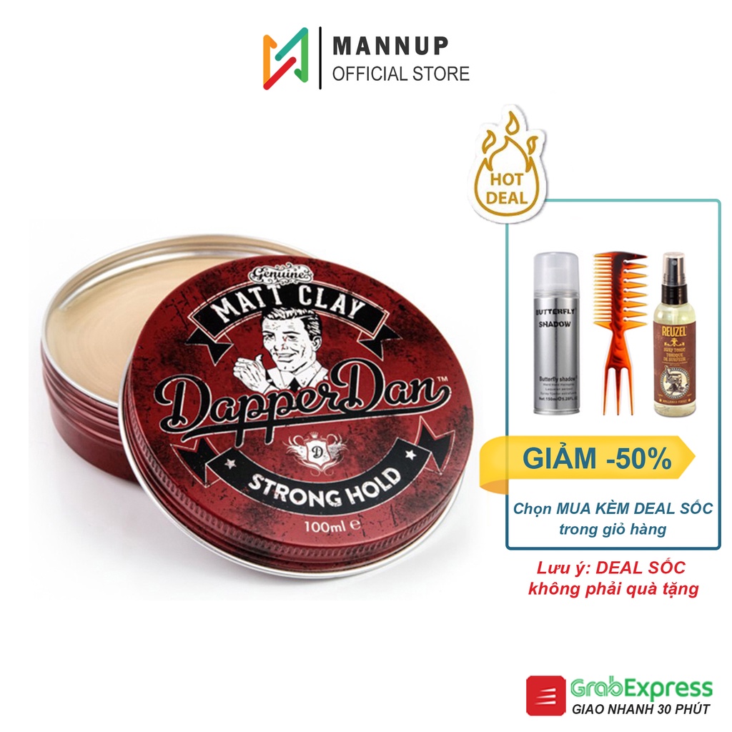 Sáp Vuốt Tóc Dapper Dan Matt Clay 100ml - Chính Hãng 100%