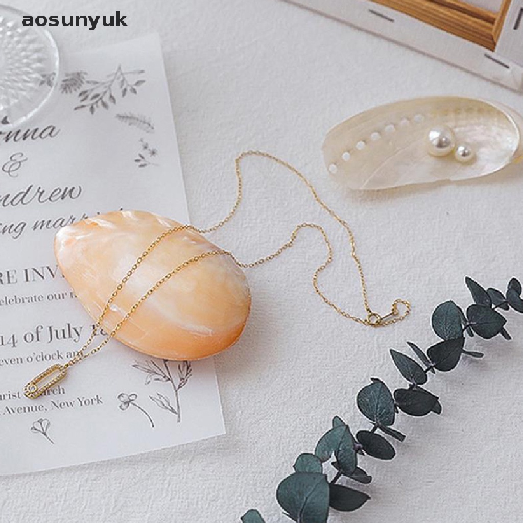 Aosunyuk Khay Đựng Trang Sức Hình Vỏ Sò Sang Trọng