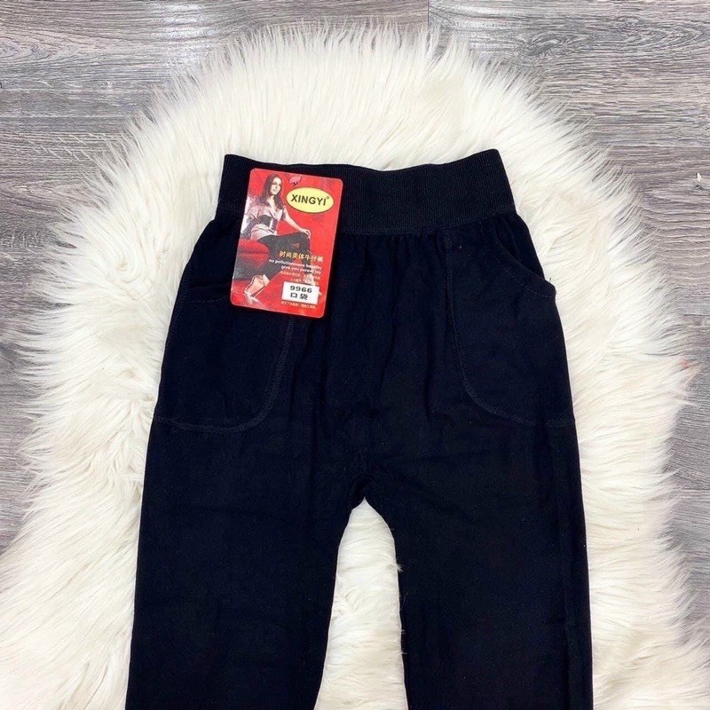 Quần legging Qc 9966 Cạp Cao siêu co dãn quần quốc dân thông dụng mặc hằng ngày ạ _ Tanii Clothing