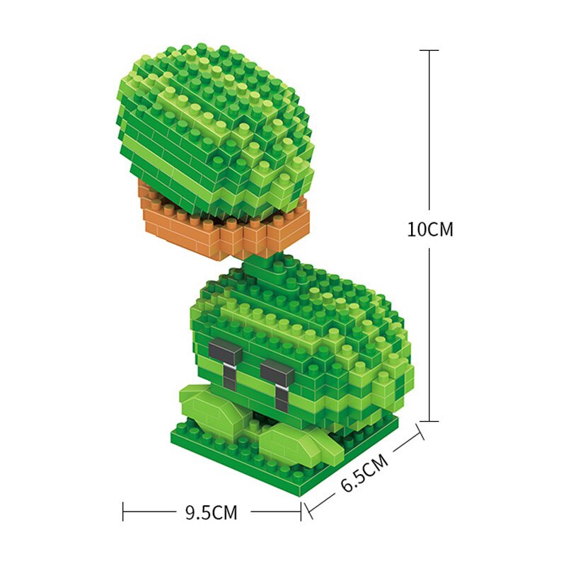 Mô hình lắp ráp lego họa tiết Plants Vs. Zombies