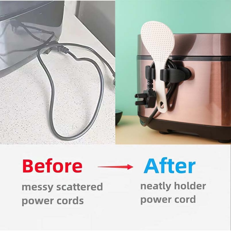 Kẹp Cố Định Dây Cáp Bằng Silicone Tự Dính Tiện Lợi Dành Cho Nhà Bếp