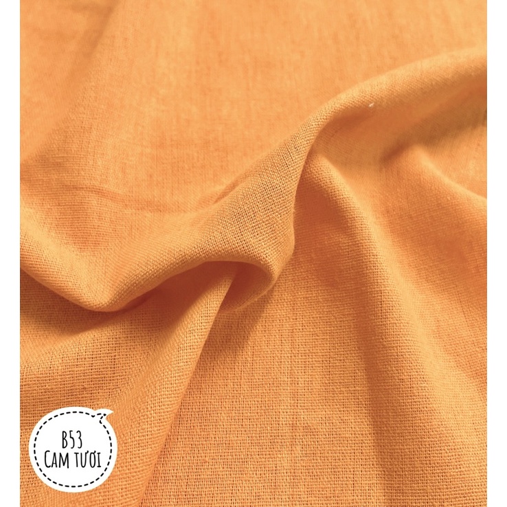 Vải linen bột màu cam