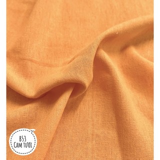 Vải linen bột màu cam