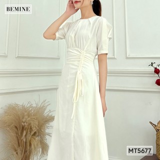 Đầm rút eo cổ tròn BEMINE MT5677