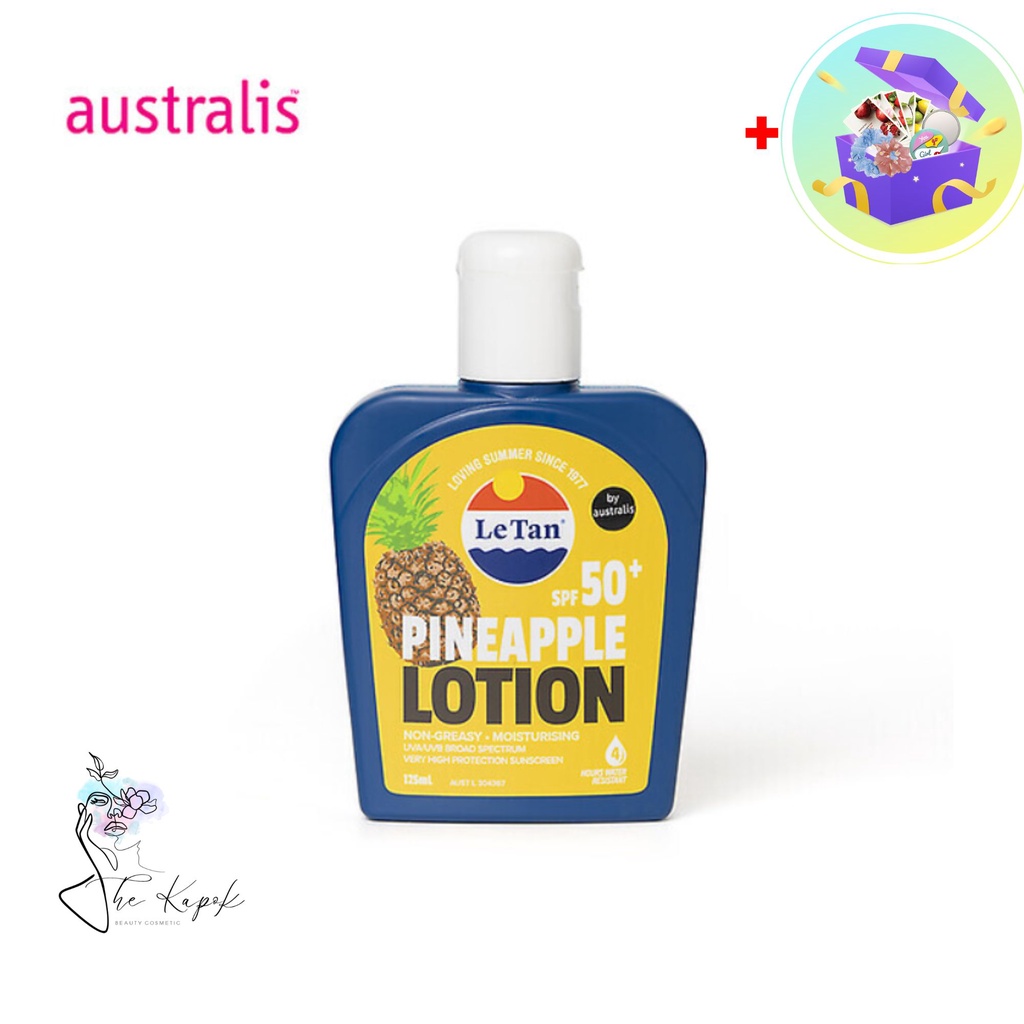 Kem Chống Nắng Australis Nhiều mùi Phổ Rộng Bảo Vệ Toàn Diện Le Tan SPF50+ Lotion (mặt và body) 125ml