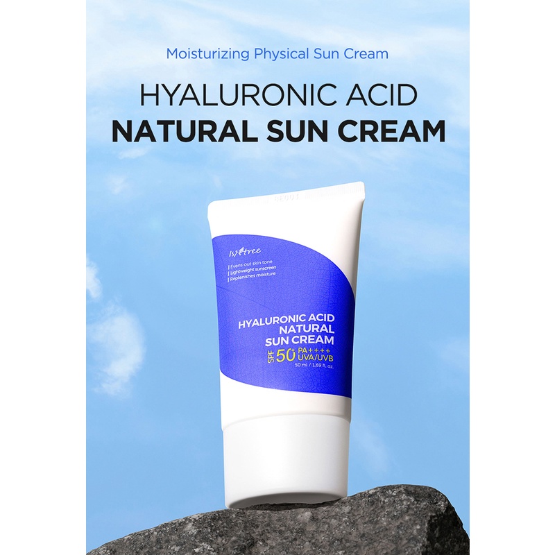 Kem chống nắng tự nhiên Istree Hyaluronic Acid suncream 50ml