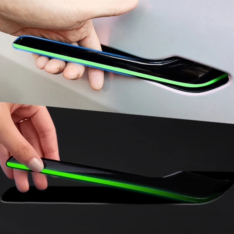 Bộ 4 Miếng Dán Tay Nắm Cửa Xe Hơi Dạ Quang 3Y