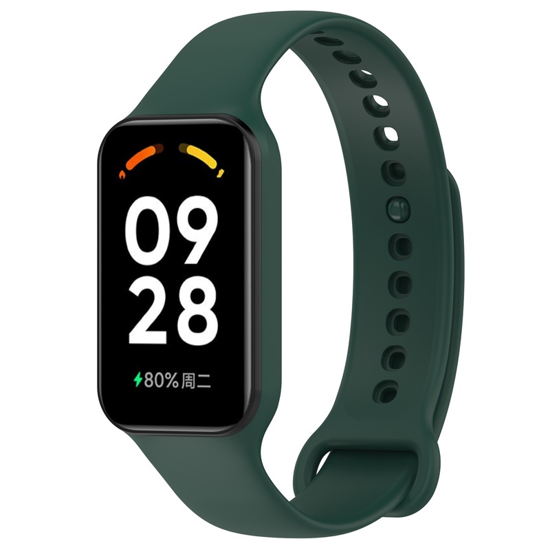 Xiaomi Smart Band 8 Active Dây Đeo Thay Thế Chất Liệu Silicon Màu Trơn Cho xiaomi smart band8 active dây đeo