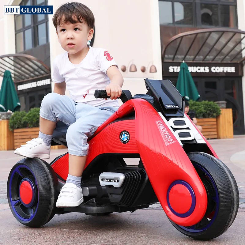 Xe máy điện trẻ em  BBT Global 1300 kiểu dáng thể thao - 2 động cơ cực khỏe, bảo hành 2 năm
