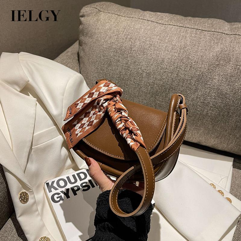 Ielgy Khăn Quàng Cổ Lụa Hình Vuông Nhỏ Màu Trơn Phong Cách Nước Ngoài Tinh Tế Hợp Thời Trang Cho Nữ