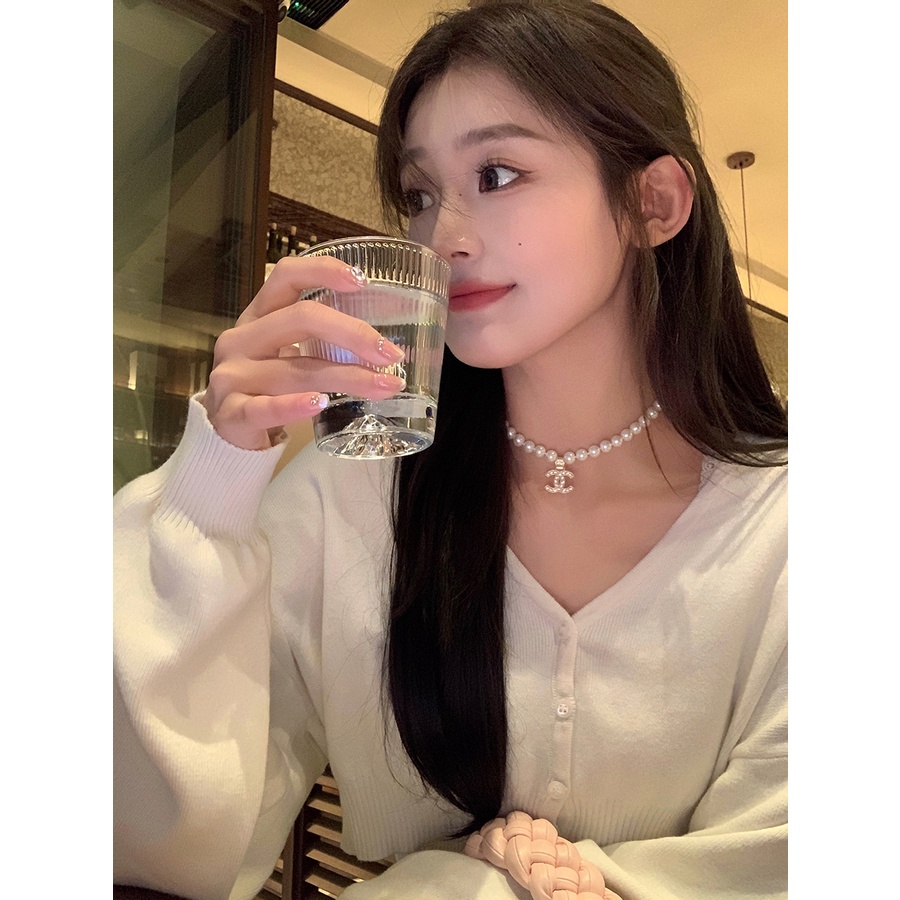 Áo Khoác Cardigan Dệt Kim Dáng Rộng Phong Cách Hàn Quốc Có 4 Màu Lựa Chọn