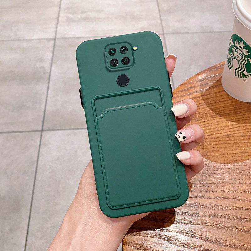 Ốp Điện Thoại Silicon Có Ngăn Đựng Thẻ Và Túi Khí Chống Rơi Cho Xiaomi Redmi Note 9 9S 9 Pro Max