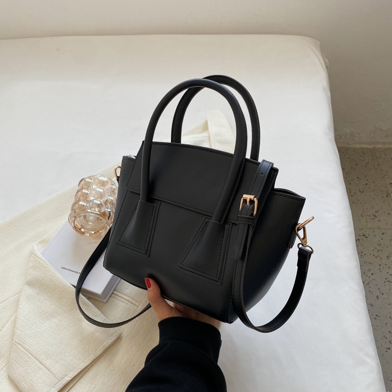 MISCHA Túi Xách Da PU Màu Trơn Phong Cách Hàn Quốc Thời Trang Cho Nữ