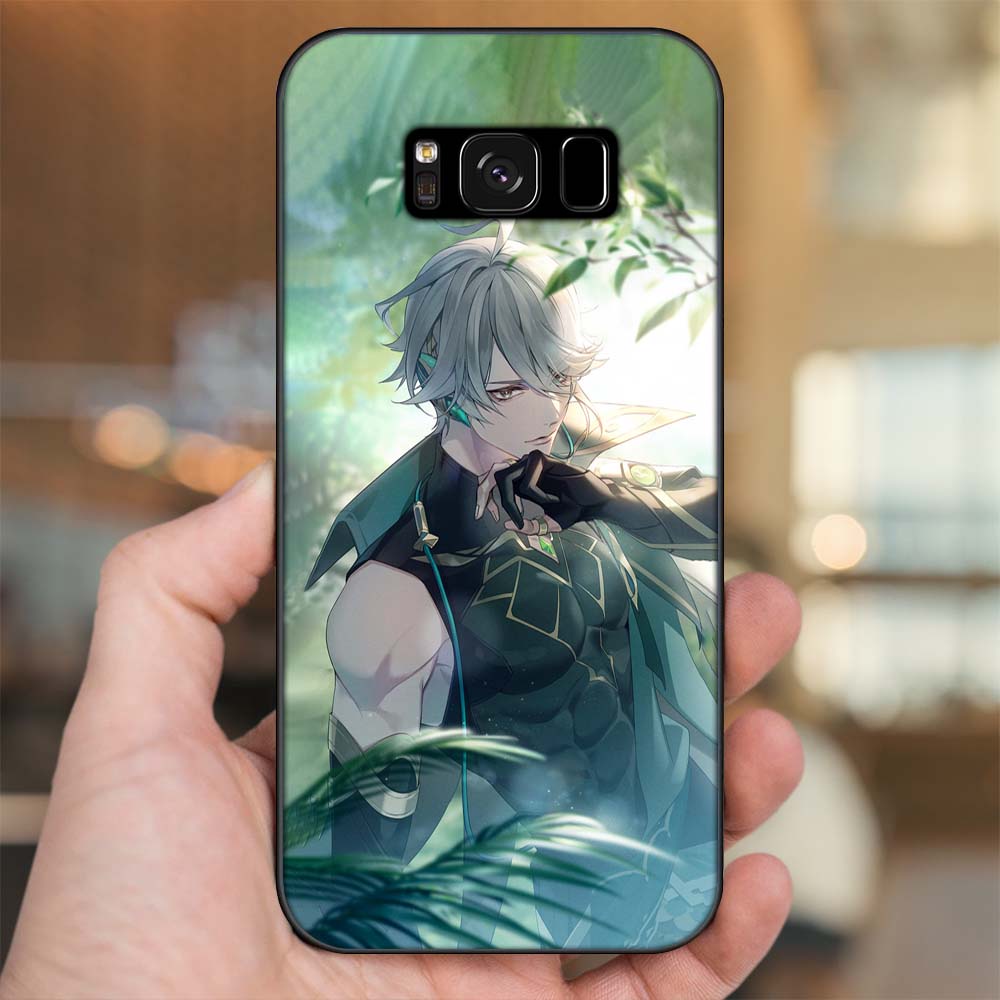 Ốp lưng Samsung S8, S8 Plus viền đen in hình Alhaitham Genshin Impact