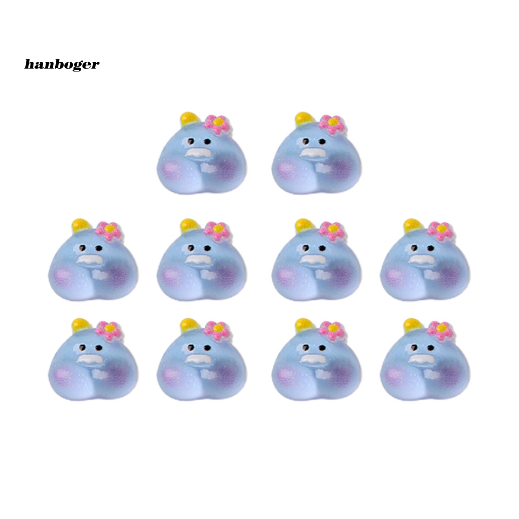 Set 10 Phụ Kiện Trang Trí Móng Tay Chống Rơi Hình Động Vật Dễ Thương