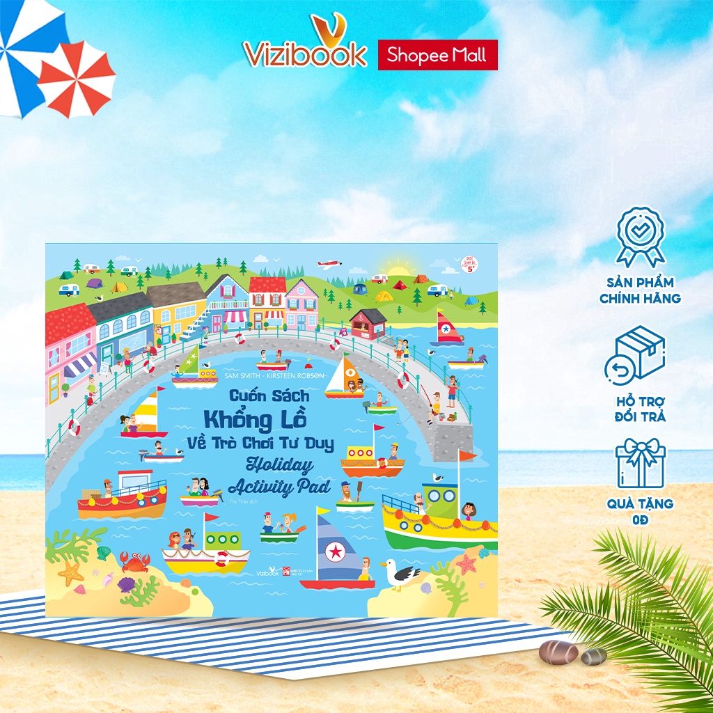 Sách - Cuốn sách khổng lồ về trò chơi tư duy - Holiday Activity Pad