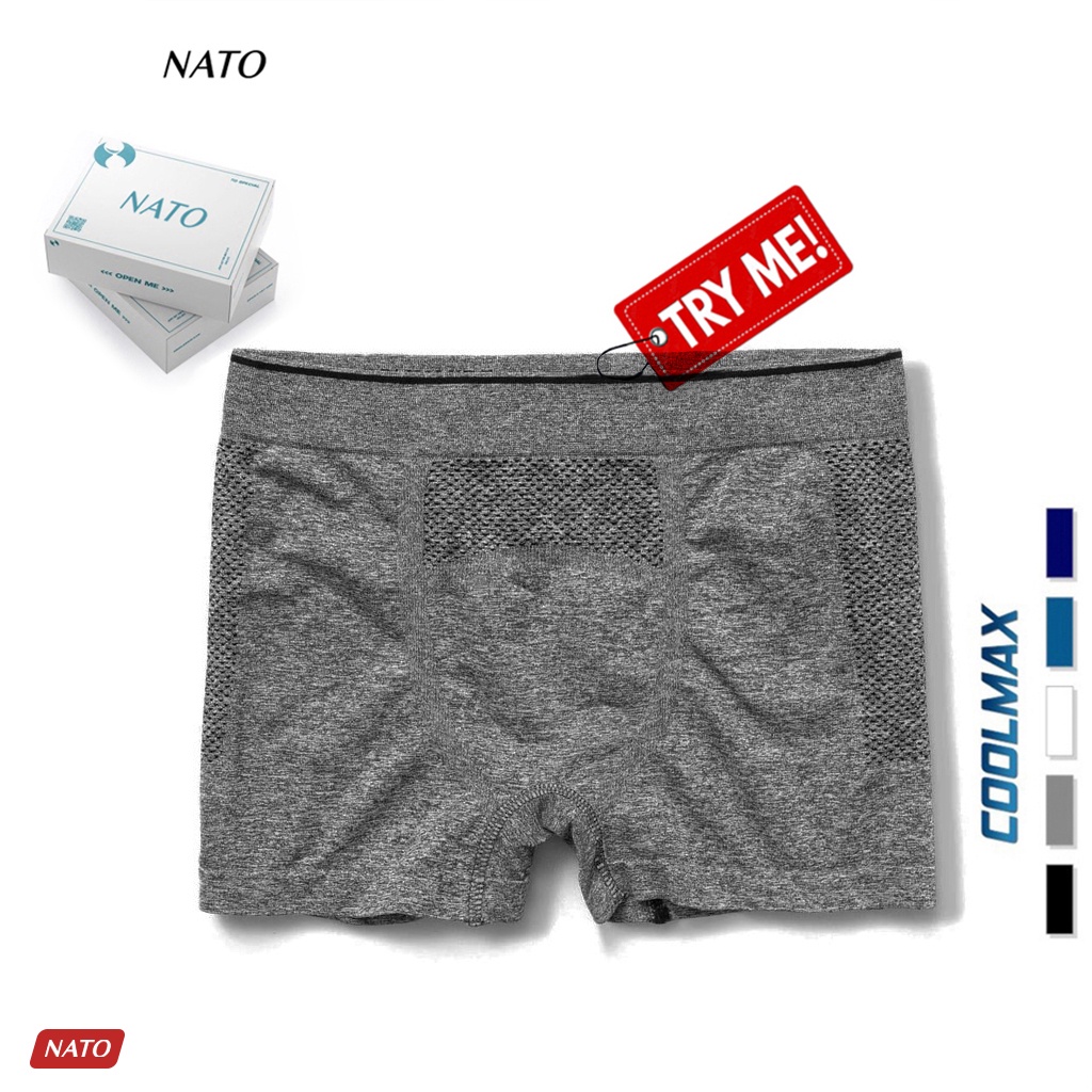 Quần Lót LỖ Nam Vải Cotton 100% Thun Lạnh Lưới Lỗ Cao Cấp Màu Đen Xám Trơn Boxer Sịp Đùi Tam Giác Xì Lip Sì Co Giãn NATO