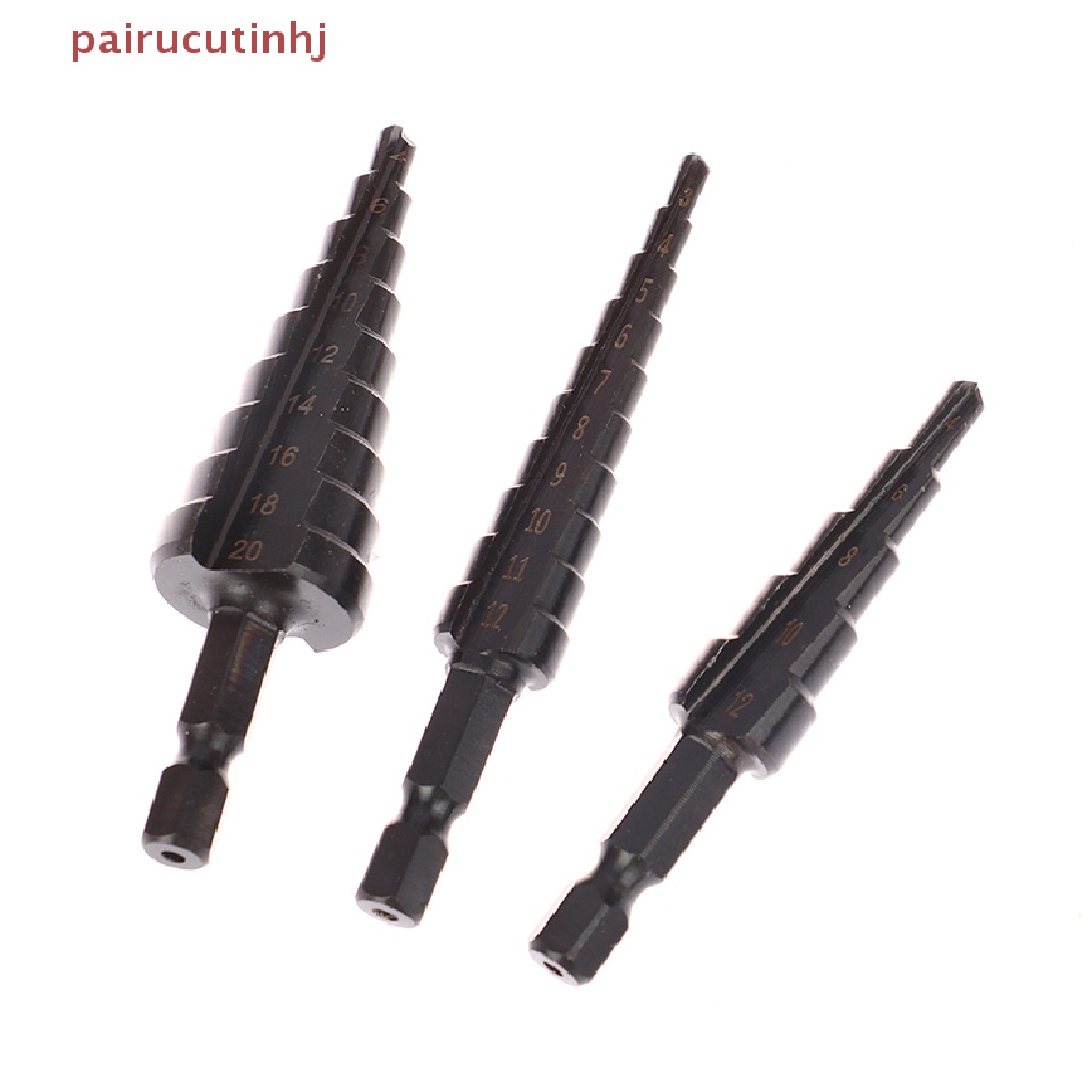 Set 3 Mũi Khoan Lục Giác Thẳng Rãnh Titan