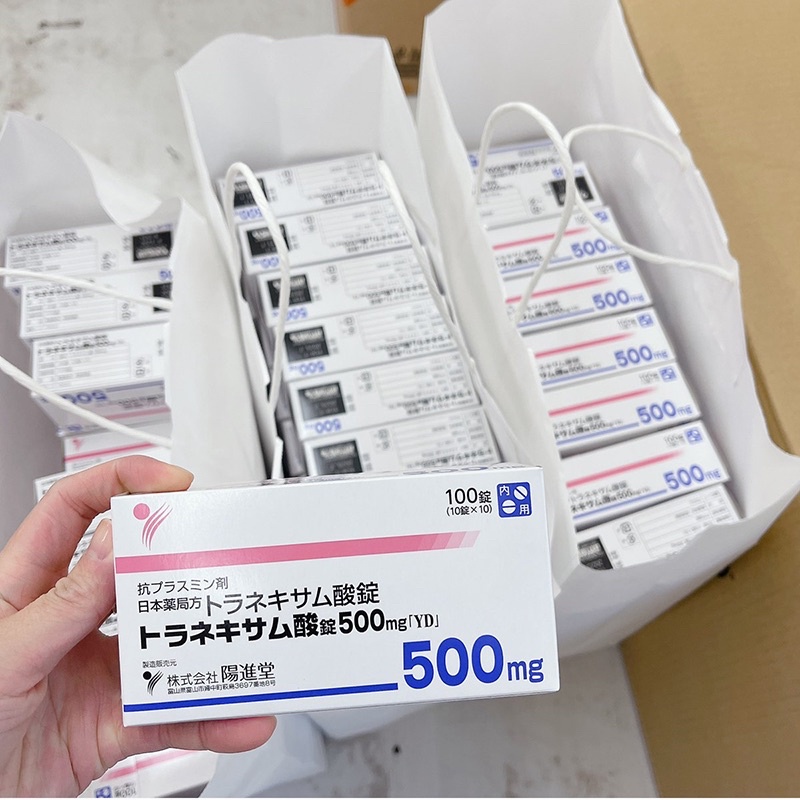 Viên uống trắng da, mờ thâm nám Transamin 500mg 100 viên Nhật Bản