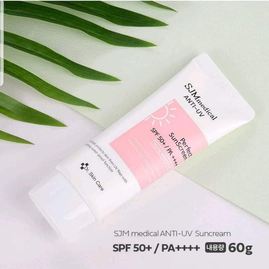 Kem Chống Nắng Vật Lý Lai Hoá Học SJMmedical Anti-UV Sunscrean SPF 50+/PA++++  60g - DUXBO