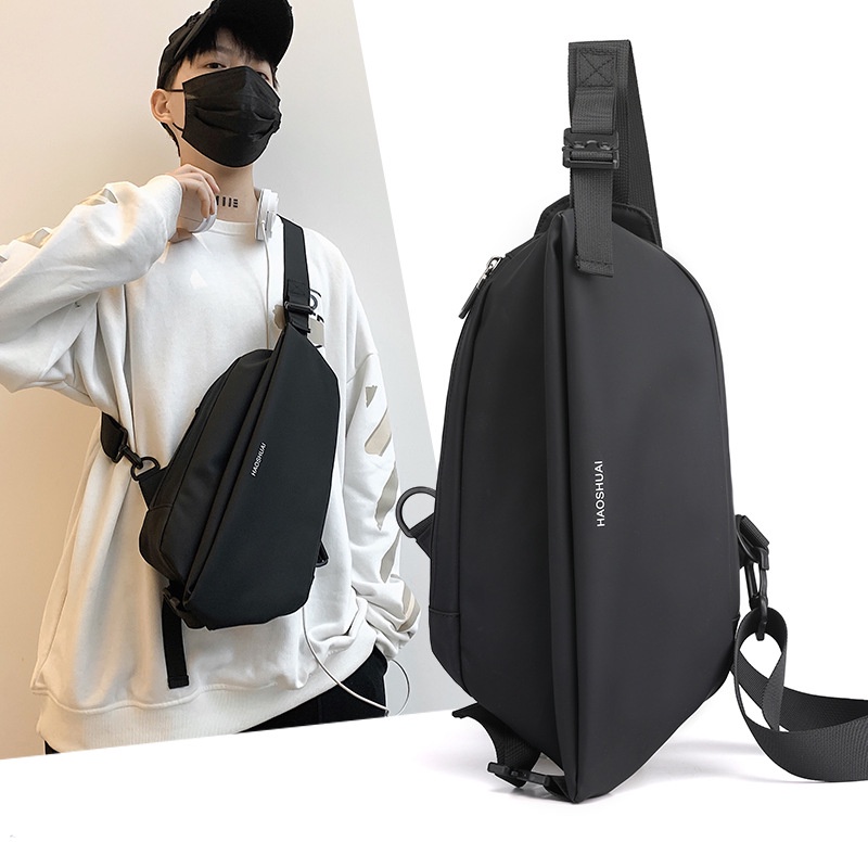 Túi Đeo Chéo unisex chất liệu Chống Nước tuyệt đối Haoshuai kiểu túi mở rộng để vừa các mẫu ipad mini