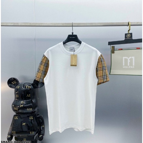 Áo Phông Tay Kẻ Vàng BBR cho Nam Nữ,Áo Phông Cotton Dáng Rộng Unisex