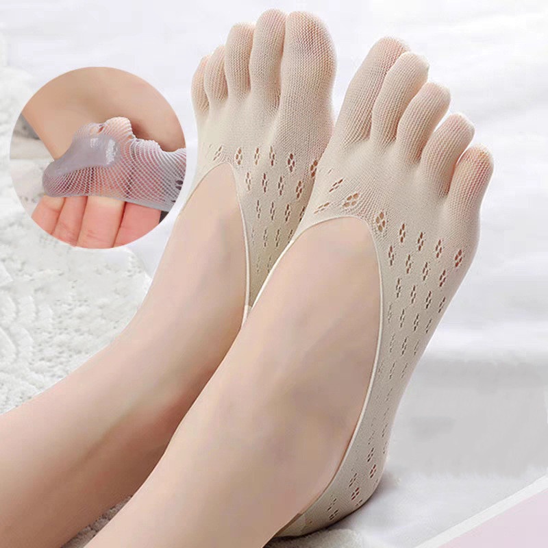 Vớ Nhung Năm Ngón Thoáng Khí Chống Trượt Phong Cách Mới