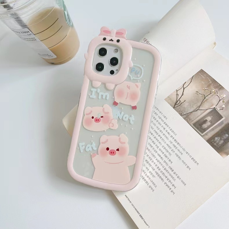 Ốp Điện Thoại Họa Tiết Ba Chú Heo Hồng 3D Cho Samsung M11 Galaxy A11 A12 A51 A23 A02S A13 A31 A21S A53 A71 A33 A04