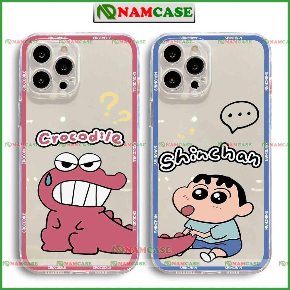 Ốp shin chan cậu bé bút chì cạnh vuông chống sốc silicon trong suốt iphone ip 6/6s/7/8/X/XS/11/12/13/14 Pro Plus Max