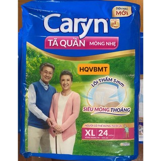 [GÓI LỚN] Tã Bỉm Quần Người Lớn Caryn Mỏng Nhẹ Size M32/L28/XL24 Miếng