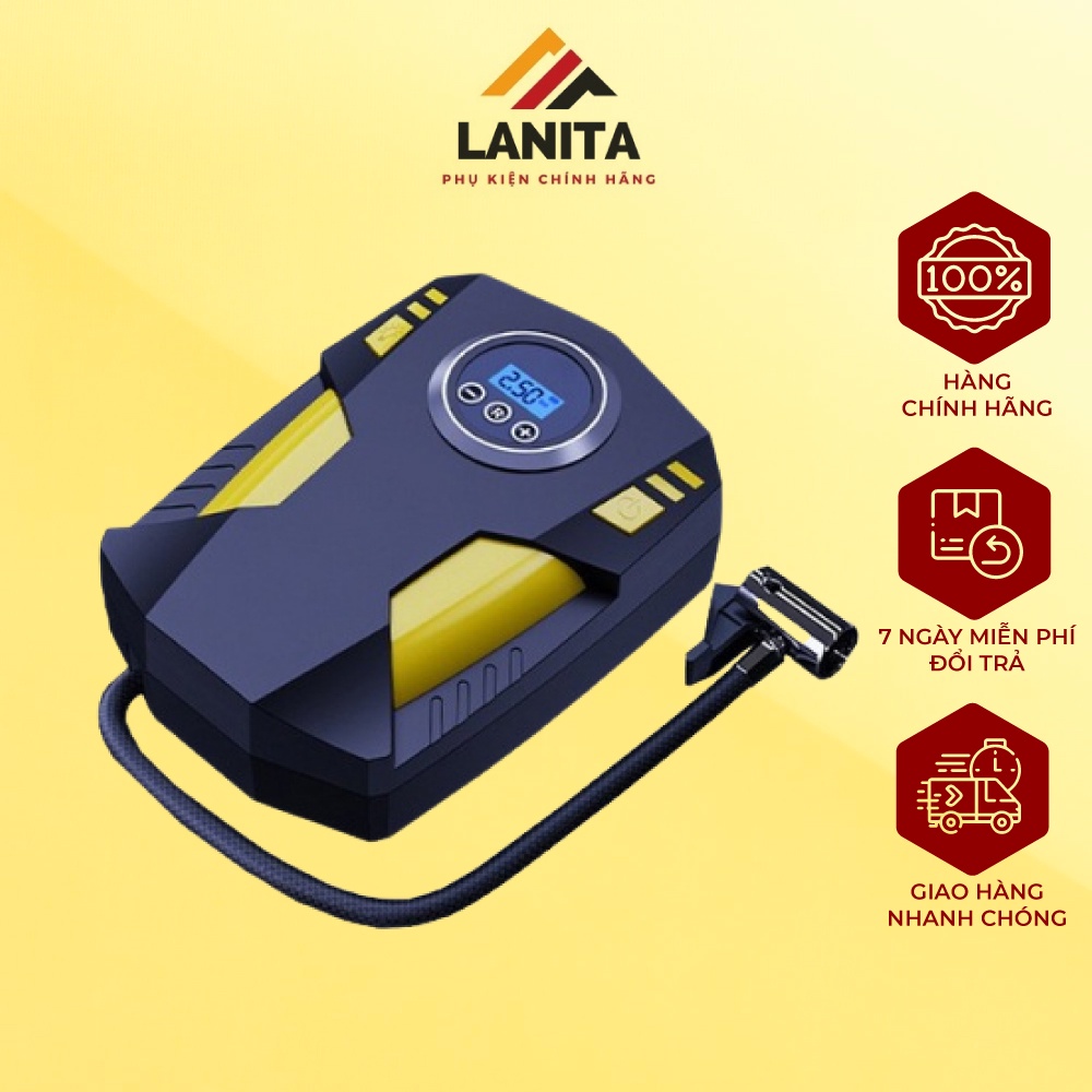Bơm lốp ô tô, xe đạp, xe máy Lanita Suitu ST5002 công suất 120W