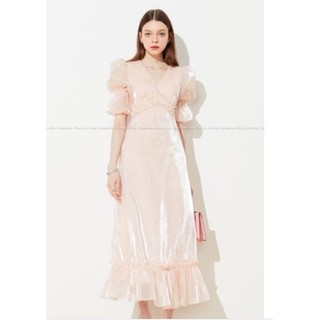 đầm maxi bèo tay phồng voan tơ du lịch biển cao câp ( thời trang bigsize vicky.g - anitagreen) N223