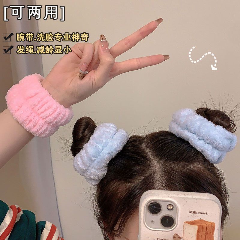 Băng Quấn Cổ Tay Bằng Sợi Nhỏ Thấm Hút Mồ Hôi Ngăn Mồ Hôi Khi Rửa Mặt