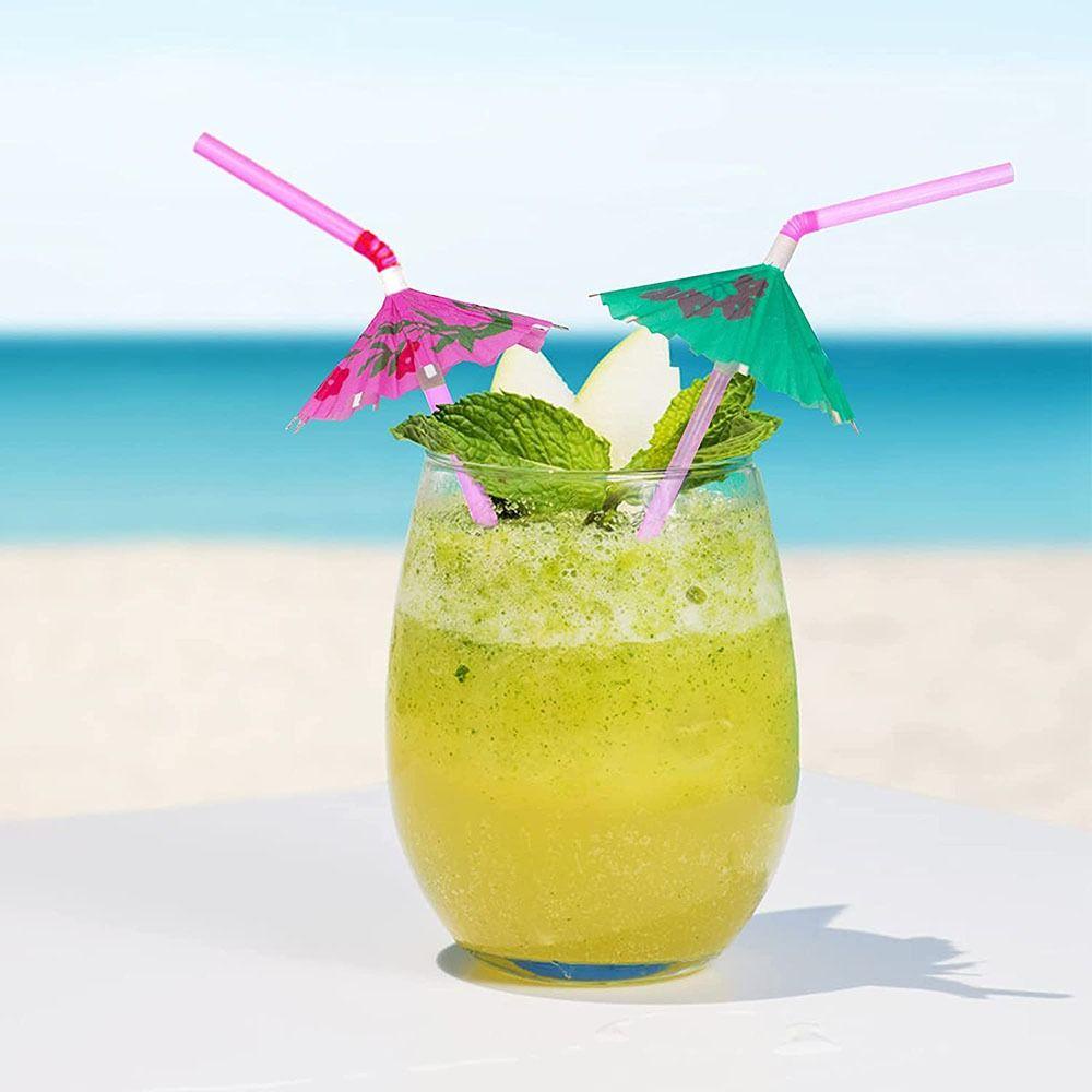 Bộ 25 Ống Hút Hình Cây Dù Trang Trí Tiệc