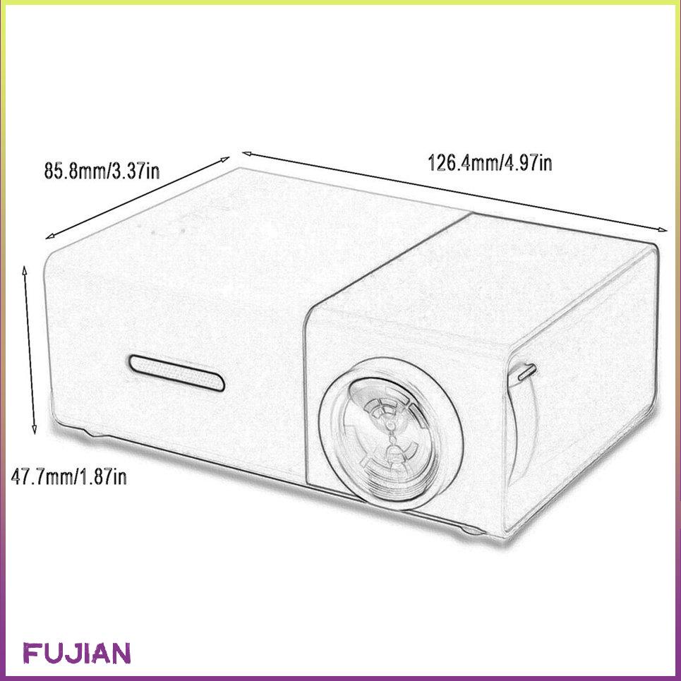Máy chiếu di động Yg300 Led độ phân giải cao 1080P Đa giao diện