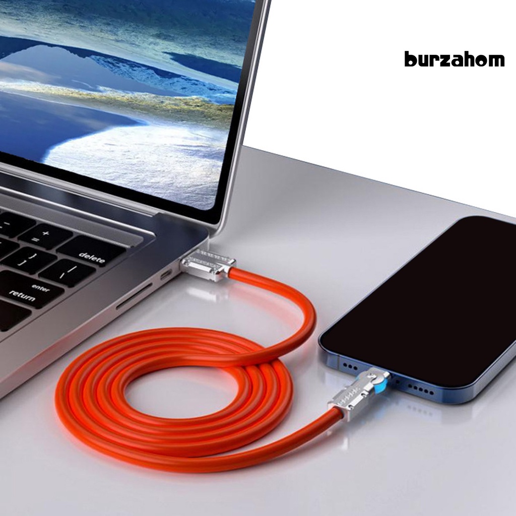 Cáp Sạc Nhanh 1m Công Suất Cao Xoay 180 Độ Có Đèn 120W 6A Type-C Cho Điện Thoại