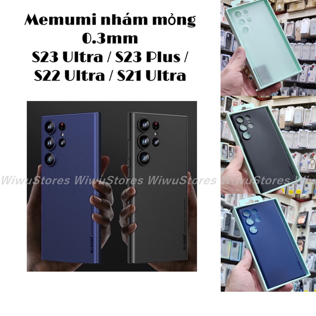 Ốp Lưng nhám siêu mỏng Memumi Slim case Cho SAMSUNG S23 / S23 Plus / S23 Ultra / S22 Ultra / S22 Plu