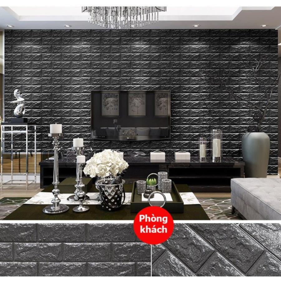Xốp dán tường giả gạch 3D - Khổ lớn 70x77cm -Dày 3mm