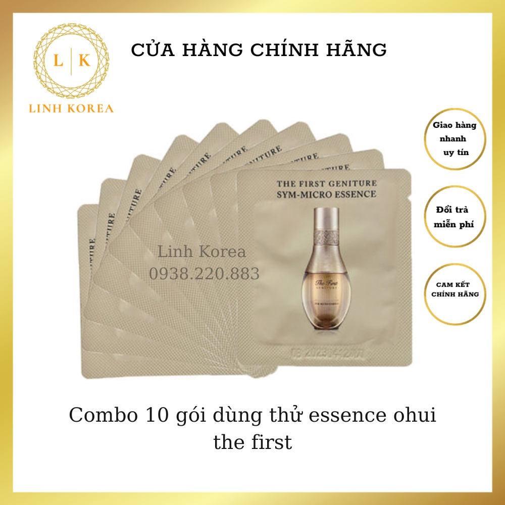 Combo 10 gói dùng thử essence ohui the first