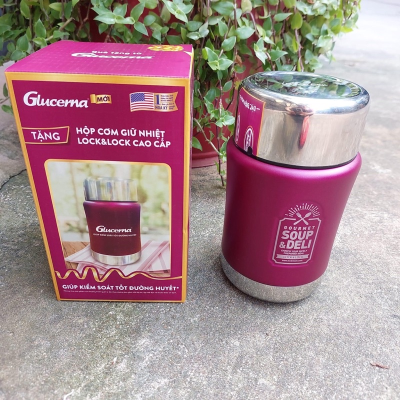 Hộp đựng thức ăn giữ nhiệt Lock&Lock LHC8029RED Glucerna