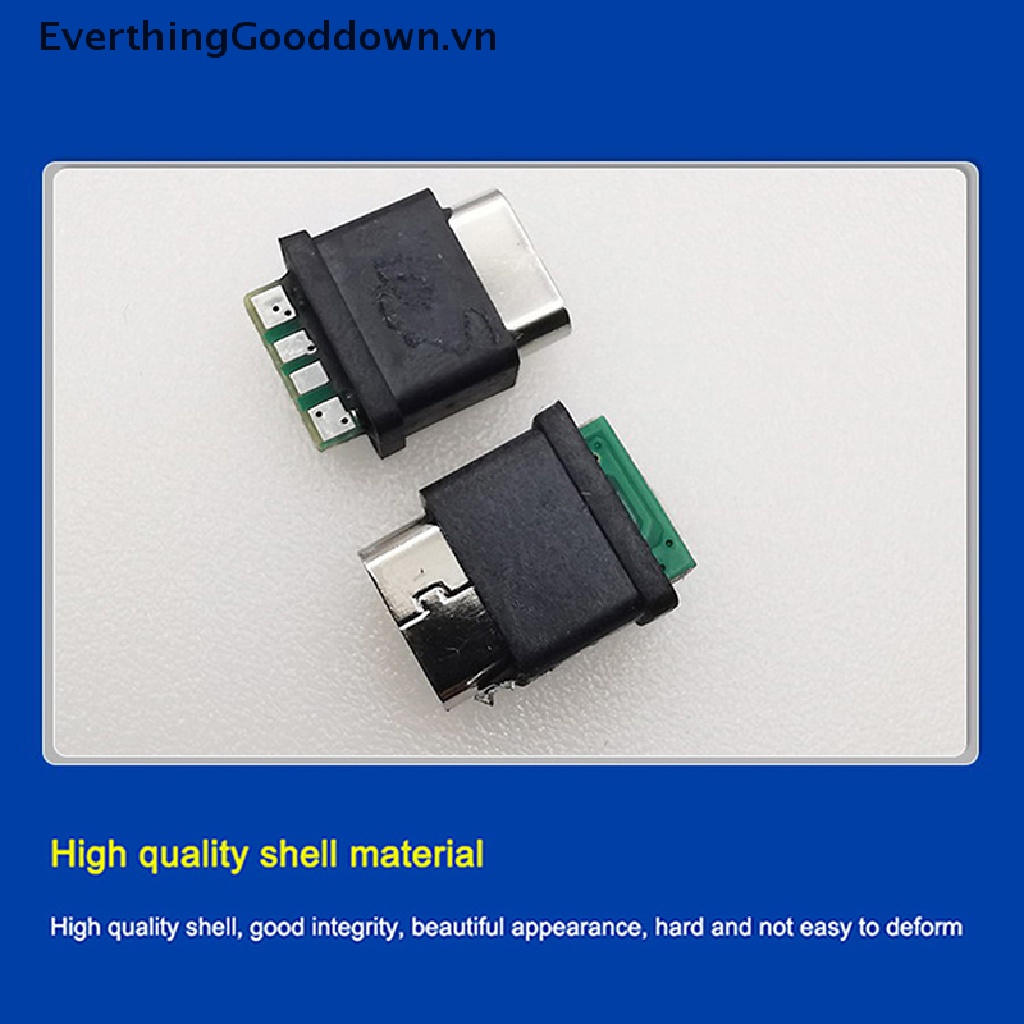 Bộ 2 Đầu Nối Ổ Cắm Type-C Hai Đầu Dòng Điện Cao Cấp