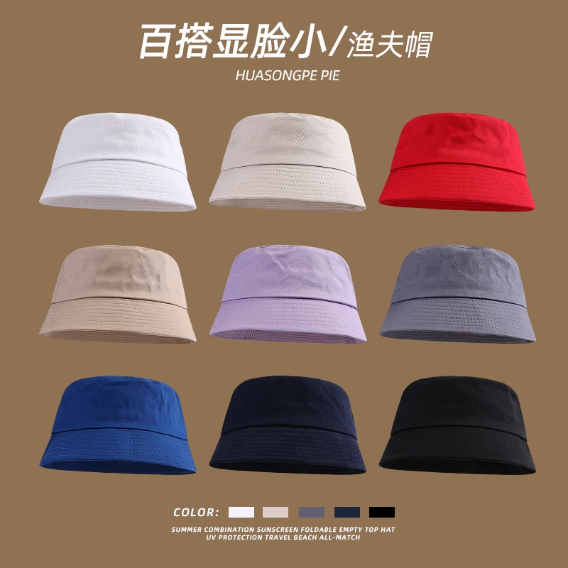 Nón Bucket Màu Trơn Dễ Phối Đồ Thời Trang Xuân Hè Cho Nữ