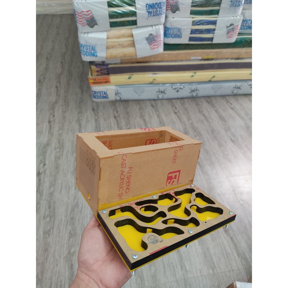 N03 mica -Tank mica nuôi kiến - Hộp mica nuôi kiến - Nuôi Acant/Messoer/Carebara/Solen/Pheidole