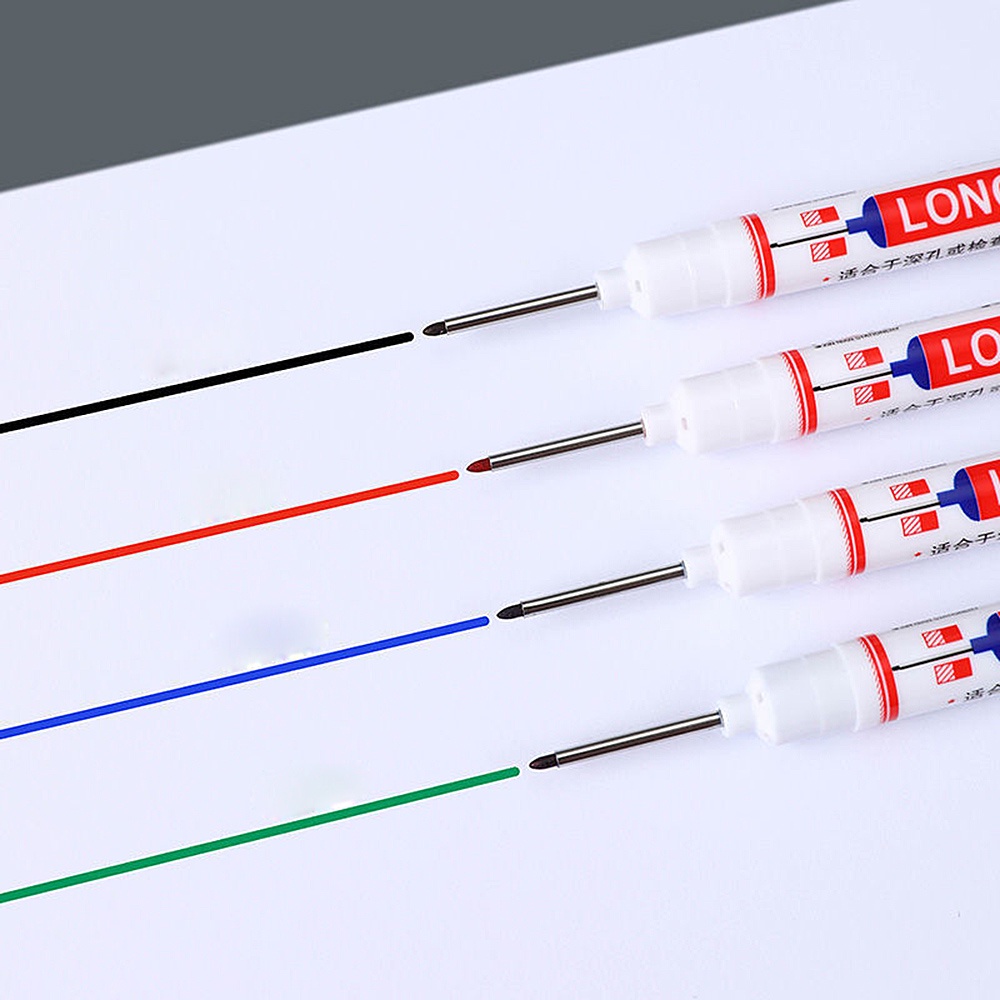 Set 6 Bút Đánh Dấu Lỗ Dài 20mm Bằng Kim Loại Chống Nước Đa Năng Trang Trí Nhà Cửa