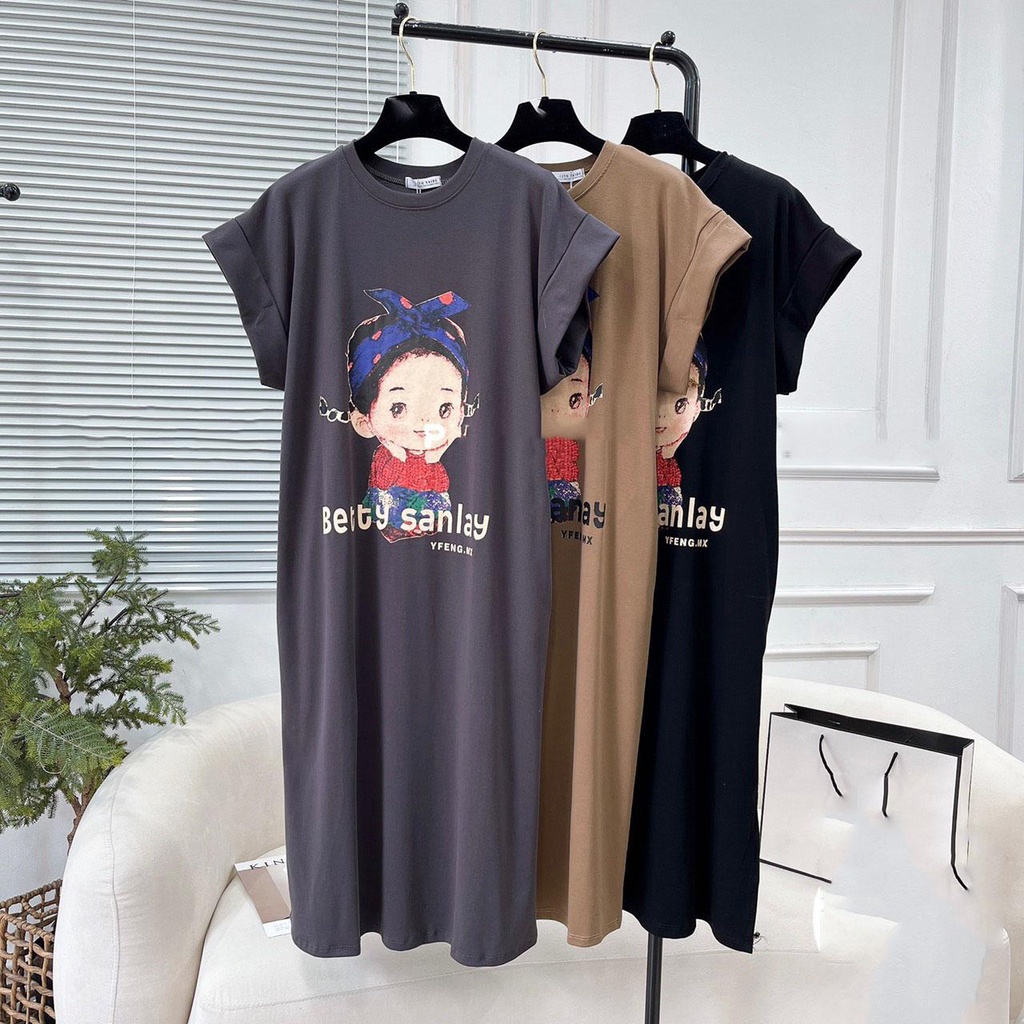 [ VCT134 ] Váy cotton dáng suông bé gái dễ thương | BigBuy360 - bigbuy360.vn