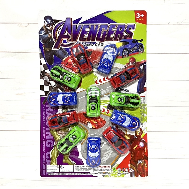 Vỉ 12 mô hình đồ chơi bánh đà (nhiều mẫu)