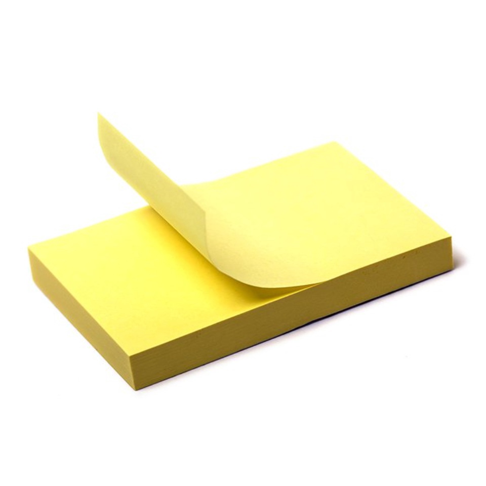Xấp 100 tờ Giấy Note, giấy ghi chú Vàng Xing Li 3x2