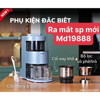 Máy làm sữa hạt medion md 19888 model 2023 - máy xay nấu sữa hạt medion md 19888 có 11 chương trình nấu